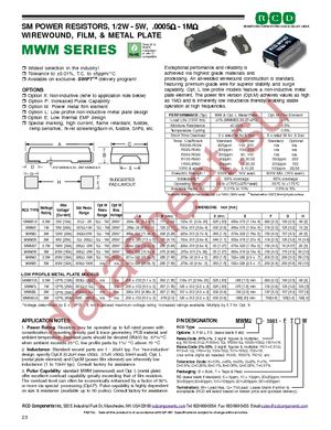 MWM2-R100-FTW datasheet  